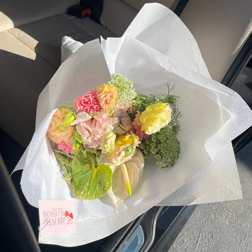 garden party baby bouquet