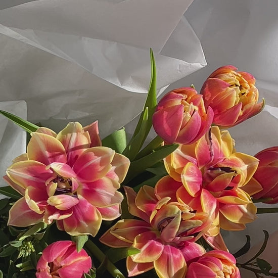 tulip storm baby bouquet