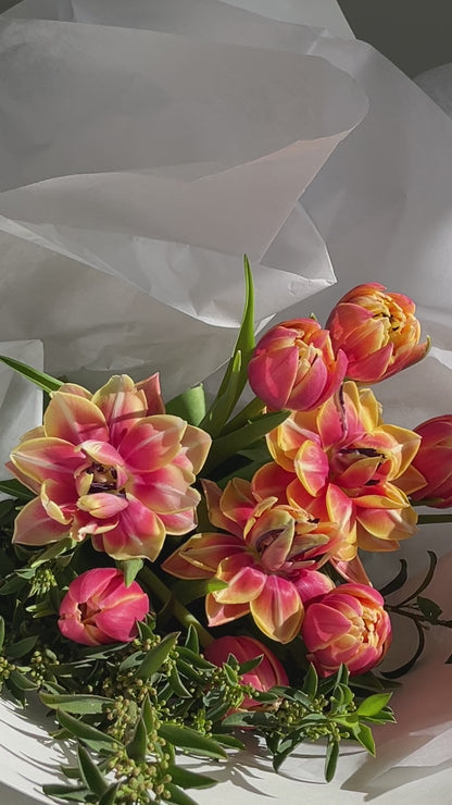 tulip storm baby bouquet